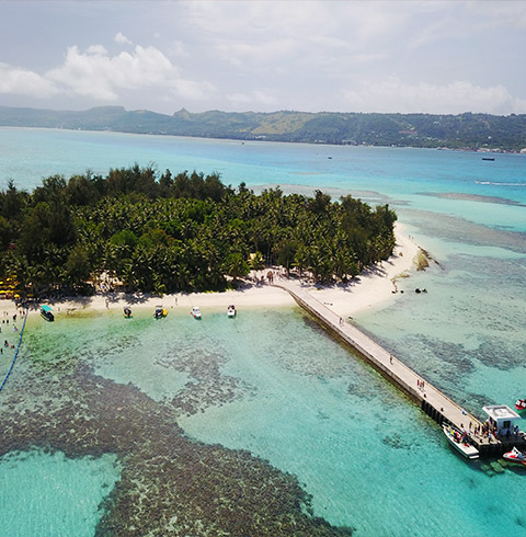 마나가하섬+글라스바텀 스노클링